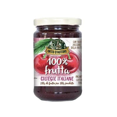 Confettura 100% Frutta 340g Ciliegie italiane – Orto d’autore